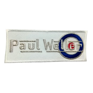 Paul Weller ตัวรีดติดเสื้อ หมวก กระเป๋า แจ๊คเก็ตยีนส์ Hipster Embroidered Iron on Patch  DIY