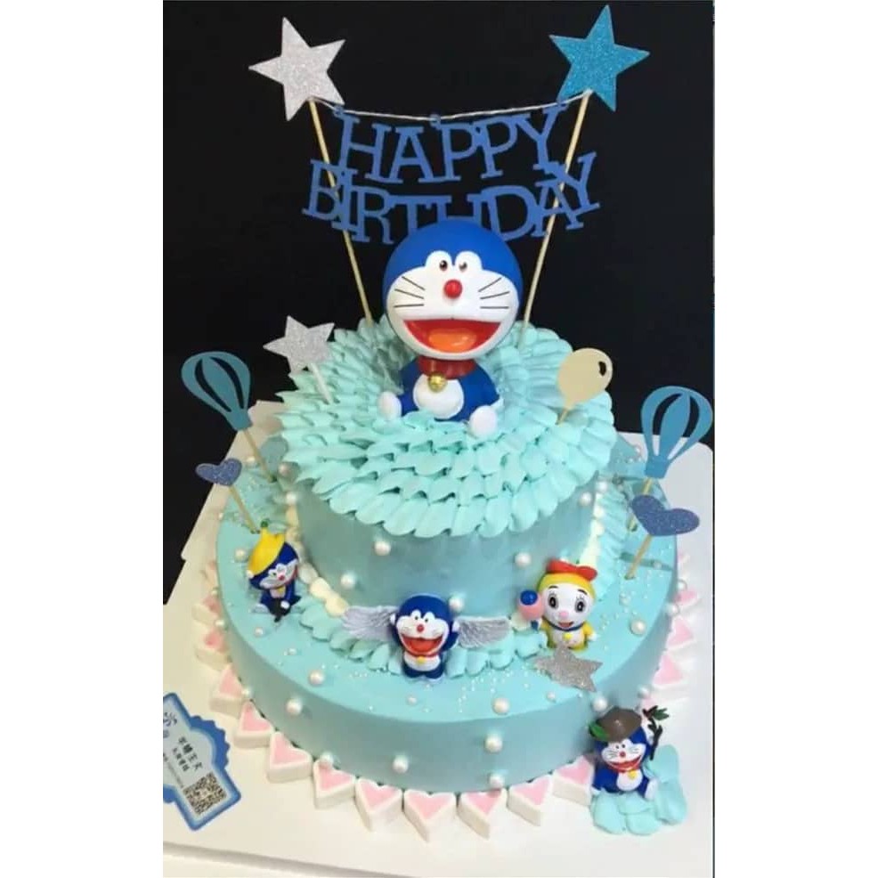 doraemon-ชุดโมเดลโดราเอมอนสําหรับตกแต่งเค้ก-6-ชิ้น-ชุด