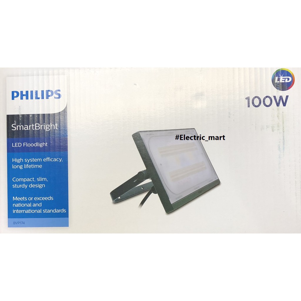 โคมไฟ สปอร์ตไลท์ LED Philips Floodlight BVP174 100W SmartBright แอลอีดี ...