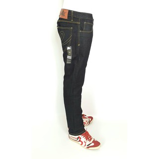 jeans กางเกงยีนส์ กางเกงยีนส์ขายาว ผ้ายืดผู้ชาย ทรงกระบอกเล็ก กระดุม  Size 28-44...ไซส์ละเอียด