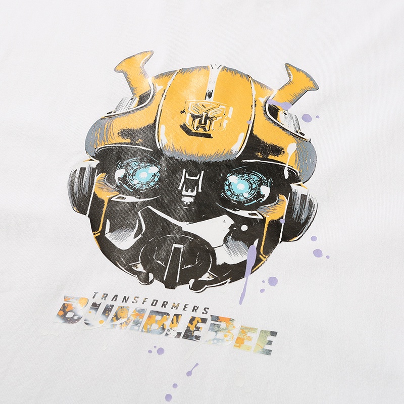 เสื้อยืดคอกลม-แขนสั้น-พิมพ์ลาย-mishka-big-eyeball-tide-brand-x-transformers-cooperation-series-bumblebeeยืด-สบาย-รัก