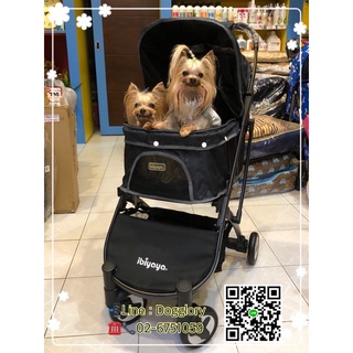 Ibiyaya รถเข็นสุนัข รุ่น Speed Fold Pet Buggy รถเข็นหมา รถเข็นแมว