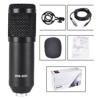 ภาพขนาดย่อของภาพหน้าปกสินค้าคอนเดนเซอร์ไมโครโฟน BM800 ไมโครโฟนสดระดับมืออาชีพ Condenser microphone BM800 Professional live microphone จากร้าน deeplus1688 บน Shopee