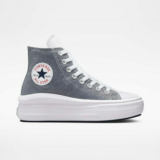 Converse รองเท้าผ้าใบผู้หญิง Chuck Taylor All Star Move Retro Denim Hi | Navy ( A05019CU3NAXX )