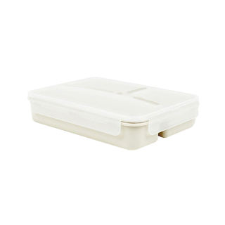 Super Lock กล่องข้าวแบ่ง 3 ช่อง รุ่น 6185 (1,100 มล.) กล่องใส่อาหาร กล่องพลาสติก Food Lunch Box กล่องถนอมอาหาร