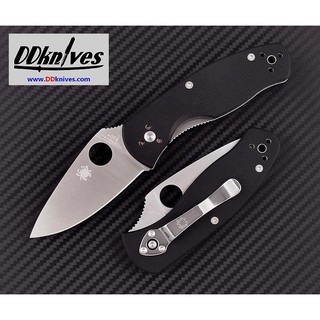 มีดพับ Spyderco Persistence Plain Edge Blade, G10 Handles (C136GP)