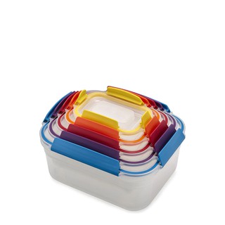 Joseph Joseph กล่องใส่อาหาร plastic รุ่น Nest เซ็ท 5 ชิ้น สีหลากสี ภาชนะเก็บอุณหภูมิ