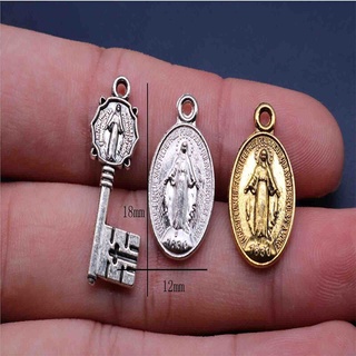 เหรียญกษัตริย์คาทอลิกโบราณ สีฟ้า สีทอง ของขวัญทางศาสนา สําหรับ Braclee จํานวน 10 แพ็ค ต่อแพ็ค