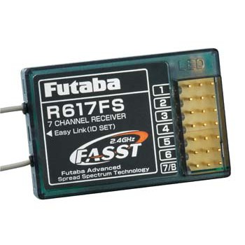รีซีฟ Recive Futaba R617FS 7-Channel 2.4GHz ใช้กับ Futaba 6EX ชุดไฟ ...
