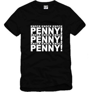 [100% Cotton] CIP  แฟชั่น Unisex เสื้อยืดแขนสั้น พิมพ์ลาย BIGBANG THEORY PENNY ขนาดใหญ่ S-3XL