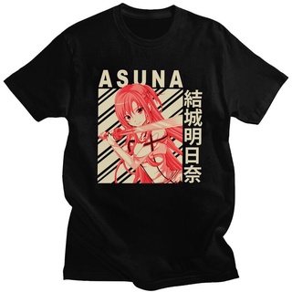 เฉิงซิงซัมเมอร์ยูนิเซ็กซ์เสื้อเชิ้ตกับเซายูกิ ASUNA เสื้อยืดพิมพ์ลายสําหรับผู้ชายเสื้อยืดคอกลมด |gx