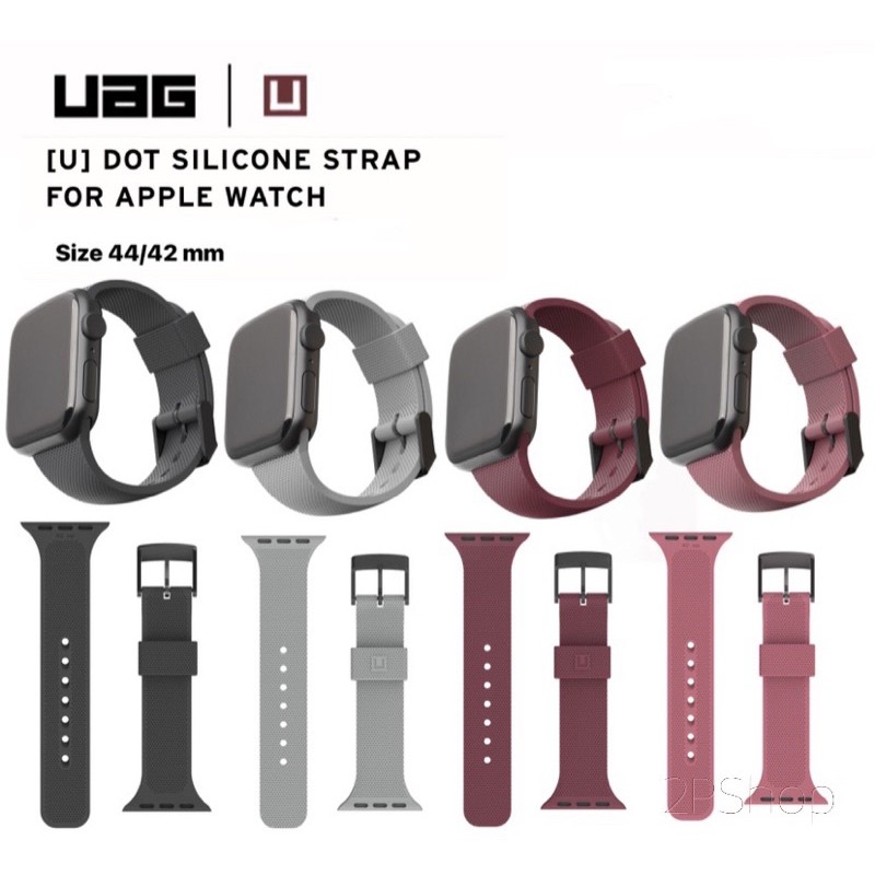 ภาพหน้าปกสินค้าUAG (U) Dot Silicone Strap For Applewatch Series 6/5/4/3/2/1/SE/7Size 42/44/45mm, 38/40/41mm