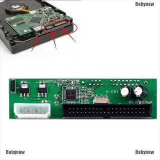 Babynew อะแดปเตอร์แปลง SATA TO PATA IDE และ Play 7 + 15 Pin 3.5 / 2.5 SATA HDD