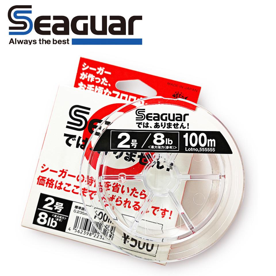 Seaguar สายเบ็ดตกปลา 4LB-20LB ฟลูออโรคาร์บอน 100% 100 เมตร
