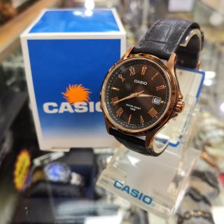 นาฬิกา​ข้อมือผู้ชาย​ Casio​ รุ่น MTP-1383RL-5AVDF พิงค์โกลด์​ สายหนัง กันน้ำ