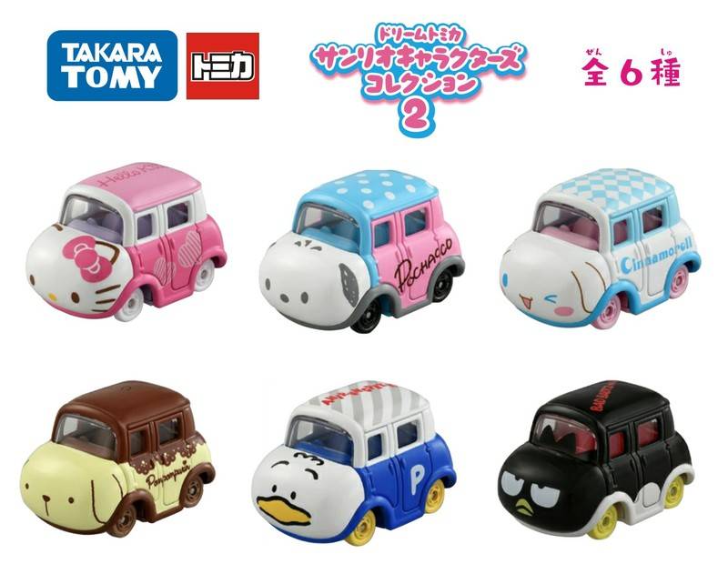 ของเล่นเด็กtomica-tomy-sanrio-kt-โมเดลรถยนต์ของเล่นสําหรับเด็ก