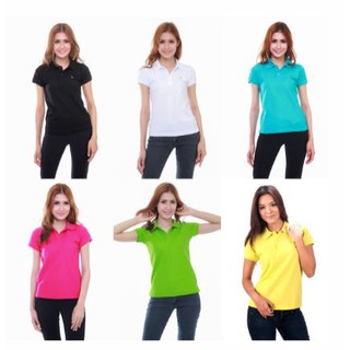 เสื้อโปโล Geeko ตรากวาง หญิง สีพื้น