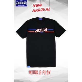 เสื้อยืด AQUANINE - Work&Play Black