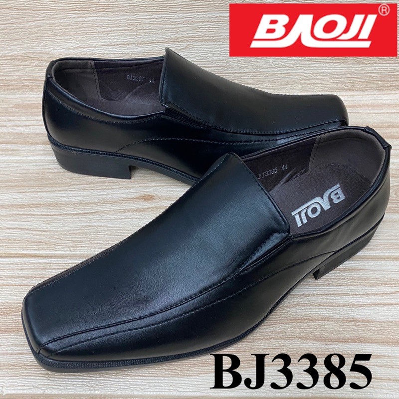 ภาพสินค้ารองเท้าคัดชูหนังสีดำ Baoji BJ 3385 (39-45) จากร้าน wilai1_shoe บน Shopee ภาพที่ 2