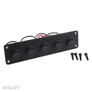 ( Dolity ) สวิทช์โยกเปิด / ปิดไฟ Led สีแดง 12 V สําหรับรถยนต์เรือ