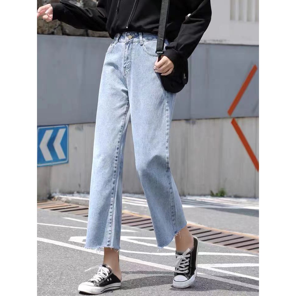 cc-shop12-กางเกงยีนส์สีอ่อน-เนื้อผ้ายีนส์-สีสวยมาก-สไตล์เกาหลี-เทรนใหม่มาแรง-สินค้านำเข้า-พร้อมส่งจากไทยค้า