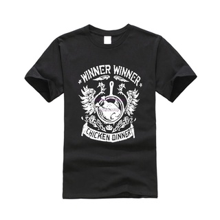 [S-5XL] เสื้อยืด พิมพ์ลาย WINNER WINNER CHICKEN DINNER YES WE PAN GAMER GAME PUBG สไตล์คลาสสิก สําหรับผู้ชาย