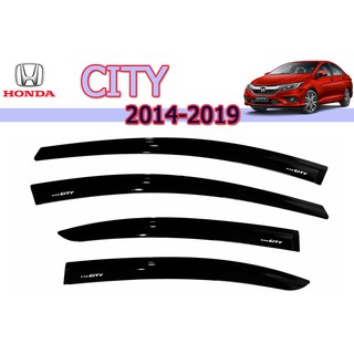 กันสาด/คิ้วกันสาด ฮอนด้า ซิตี้ Honda City ปี 2014-2019 สีดำ