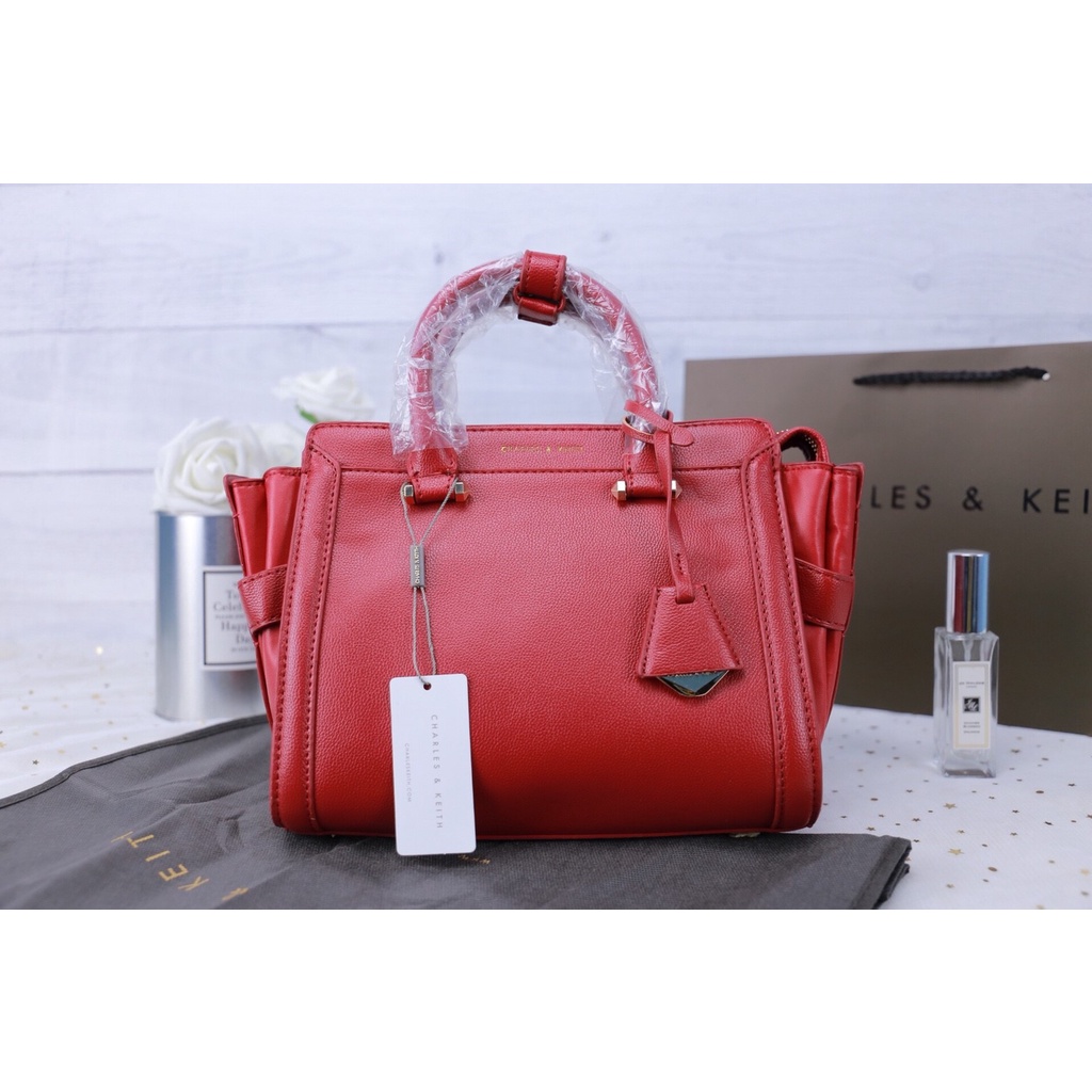 Charles & keith hotsell structured trapeze bag 2018