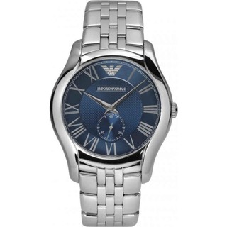 Emporio Armani Mens AR1789 Classic Analog Display Analog QuartzSilver (Black)