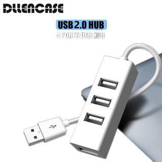 ภาพหน้าปกสินค้าDllencase ความเร็วสูง 4 ใน 1 USB 2.0 Hub แล็ปท็อปพีซีคอมพิวเตอร์โน้ตบุ๊ก Splitter Adapter 4 พอร์ต A009 ที่เกี่ยวข้อง