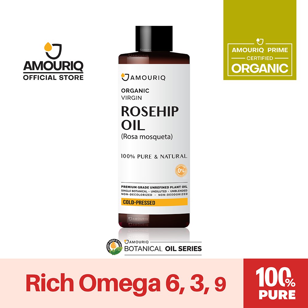นํ้ามันโรสฮิปออร์แกนิกบริสุทธิ์-100-สกัดเย็นจากผลกุหลาบป่า-250-500-ml-rosehip-rose-hip-oil-organic-virgin-cold-pressed