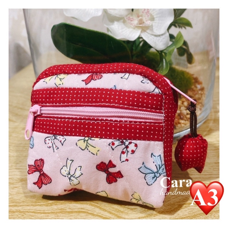 กระเป๋าสตางค์ผ้าแฮนด์เมด-2-ช่อง-แถมฟรีซิปดอกไม้-handmade-bag-กระเป๋าสตางค์ใบสั้น-กระเป๋าผ้า