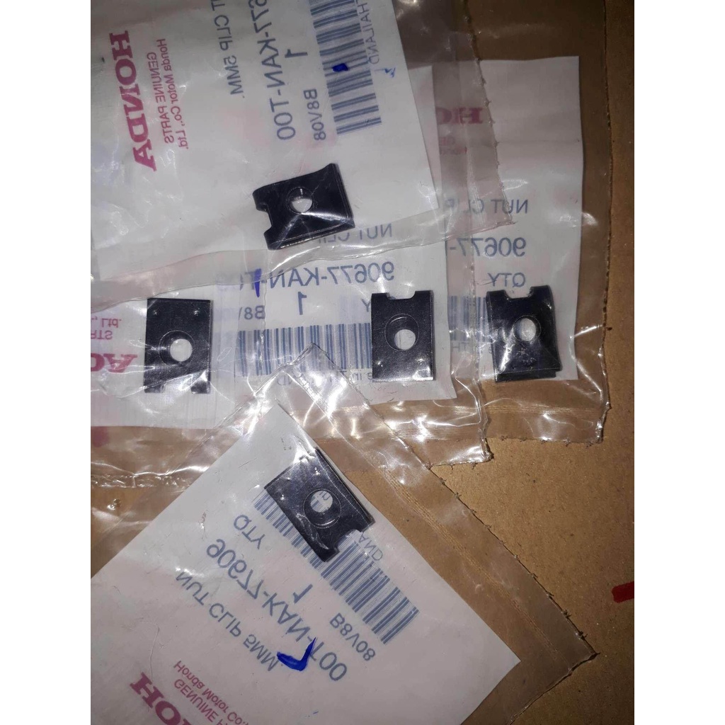 90677-KAN-T00น็อตคลิ๊ป,5mm.(หมายเลข5)แพค5ชิ้น อะไหล่แท้ศูนย์HONDA ...