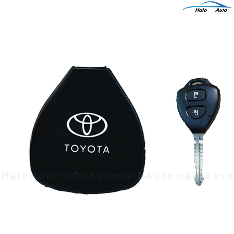 ภาพสินค้าปลอกกุญแจรถยนต์ แบบซิลิโคน สำหรับ Toyota Corolla Vitz Vios Rav4 Aqua Camry Highlander จากร้าน halocar.th บน Shopee ภาพที่ 2