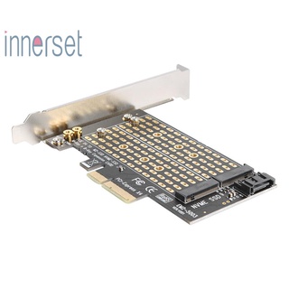 ภาพขนาดย่อของสินค้าM.2 Nvme To Pcie อะแดปเตอร์ M+B คีย์ Ssd To Pci-E 3.0 X4 Sata การ์ดขยาย