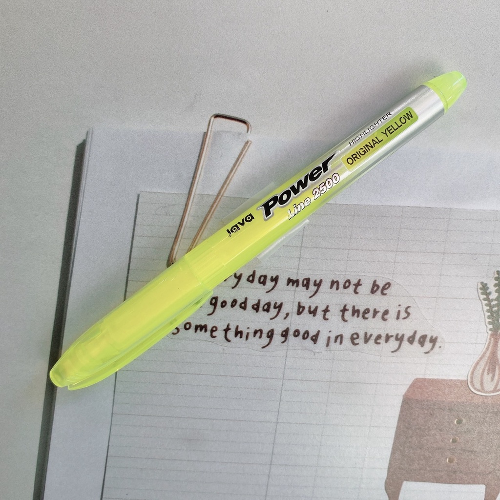 JAVA Power Line 2500 Highlighter / จาวา พาวเวอร์ ไลน์ ปากกาเน้นข้อความ ...