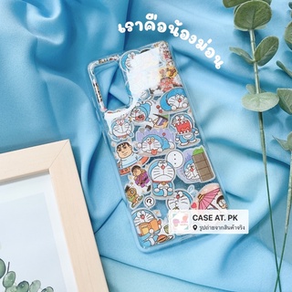 ❤️‍🔥สั่งทำ เคสสติ๊กเกอร์โดเรม่อน เคลือบเงา  i13 pro max s22 ultra note20 a53 a73 reno7 v23 เคสกันกระแทก