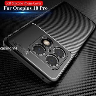 เคสโทรศัพท์มือถือ ซิลิโคนนิ่ม คาร์บอนไฟเบอร์ กันกระแทก สําหรับ Oneplus 10 Pro 5G 8 9 Pro 8T Case 10Pro Oneplus10Pro 5G