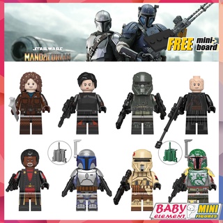 ฟิกเกอร์ Star Wars Peli Motto Fennec Shand Greef Carga Jango Fett Cobb Vanth ขนาดเล็ก 8 แบบ WM6122