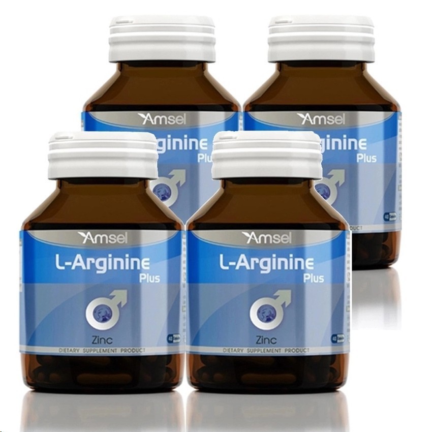 Amsel LArginine Plus Zinc (40แคปซูล) 4กระปุก Shopee Thailand