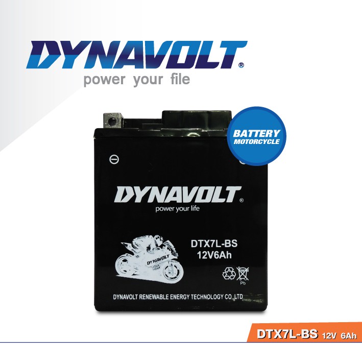 แบตเตอรี่-ไดน่าโวล์ด-battery-dynavolt-dtx7l-bs-12v-6ah