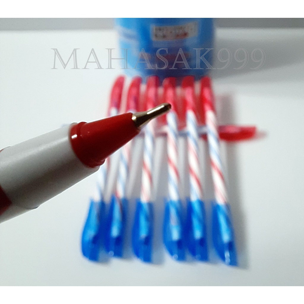 ภาพสินค้าปากกา ลูกลื่น 2 หัว YOYA (10ด้าม) ปากกา Pen yoya ปากกาลูกลื่น2สี ในด้ามเดียว น้ำเงิน/แดง ปากากแลนเซอร์ ปากกา จากร้าน mahasak999 บน Shopee ภาพที่ 1