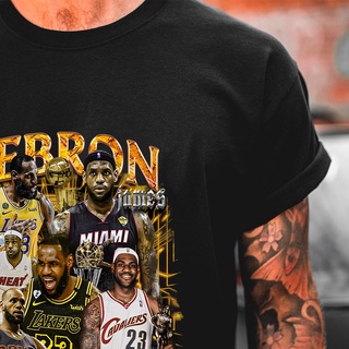 เสื้อแฟชั่นผญ sexy - 2022 King James เสื้อยืดแฟชั่นผู้ชายบาสเกตบอล LBJ เสื้อเชิ้ต Lebron James เสื้