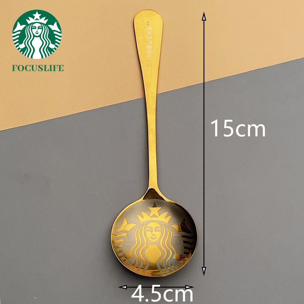 starbucks-ช้อนกาแฟ-สเตนเลส-ทรงกลม