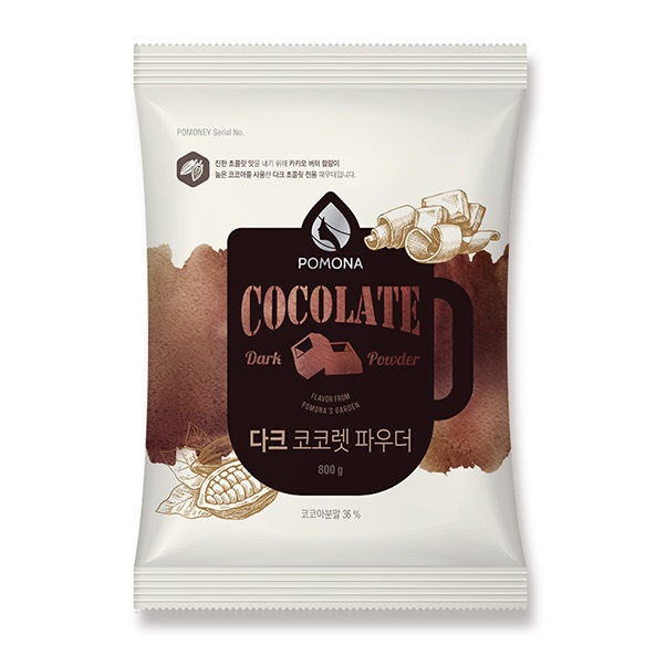 pomona-cocolate-dark-powder-โพโมนา-ดาร์ก-โกโก้แลต-800g-ผลิตจากประเทศเกาหลี