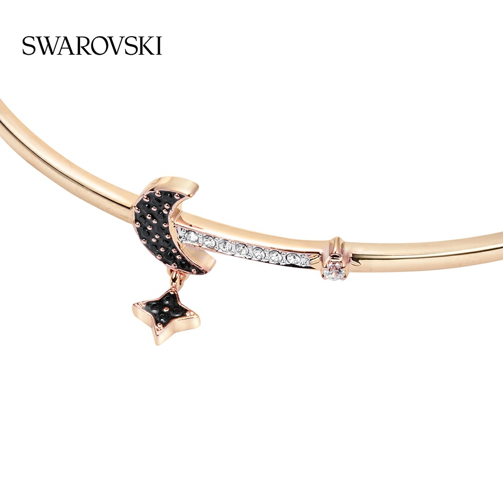 จัดส่งด่วนทั่วไทย-swarovskisymbolสร้อยข้อมือผู้หญิง-สตาร์-มูน-ทองชุบ-เครื่องประดับแท้-100-คริสตัลแฟชั่นของขวัญวันหยุด