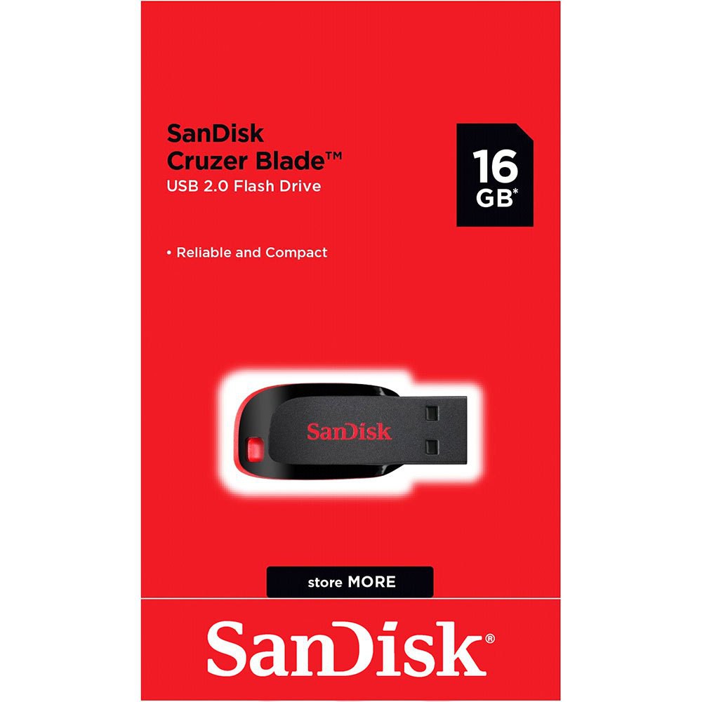 ภาพหน้าปกสินค้าSanDisk CRUZER BLADE USB แฟลชไดร์ฟ 16GB Black, USB2.0 (SDCZ50-016G-B35) จากร้าน sandisk_thailand_officialshop บน Shopee