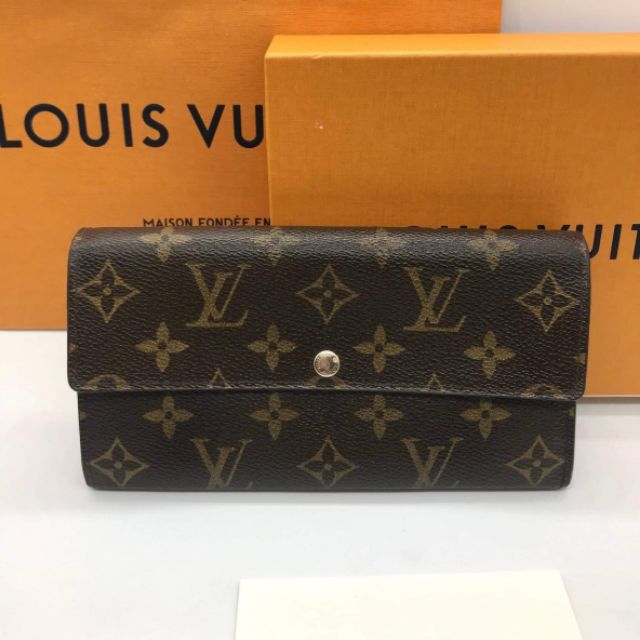 no-004-lv-sarah-monogram-wallet-10-cards-2พับยาวรุ่น10การ์ด