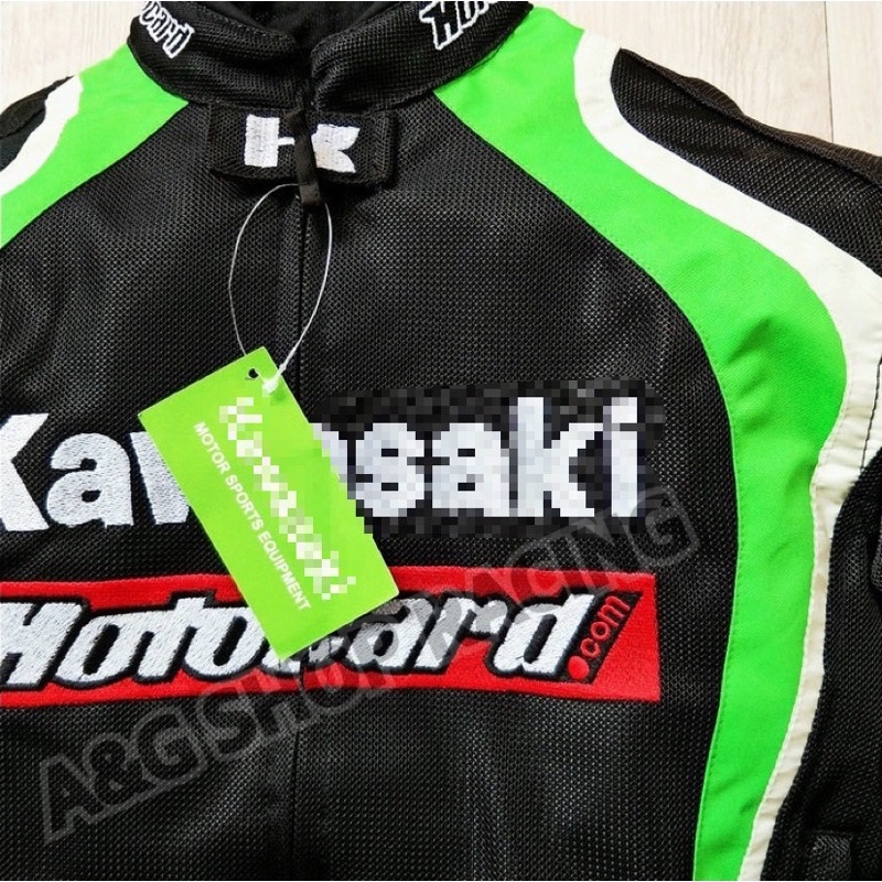 เสื้อการ์ดkawasaki-การ์ด5จุด-ผ้าระบายอากาศ