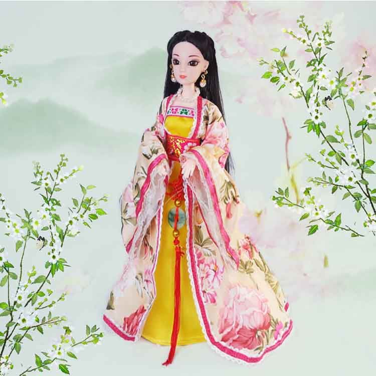 ตุ๊กตาบาร์บี้โบราณชุดตุ๊กตาจีนชุดแต่งงานตุ๊กตาบาร์บี้กล่องของขวัญ-12-ของเล่นร่วม